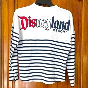 ✨HP✨ DISNEY YOUTH LONG SLEEVE RED-WHITE-BLUE STRIPED SPIRIT JERSEY, SIZE LARGE